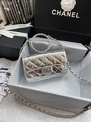 CHANEL HANDBAG SILVER AS1665 - 1