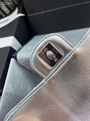 CHANEL HANDBAG SILVER AS1665 - 2