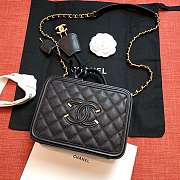 CHANEL VANITY BAG IN BLACK SIZE 21CM - 1