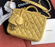 CHANEL VANITY BAG IN YELLOW SIZE 21CM - 6