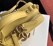 CHANEL VANITY BAG IN YELLOW SIZE 21CM - 3