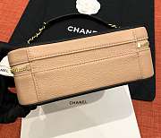 CHANEL VANITY BAG IN BIEGE SIZE 21CM - 5
