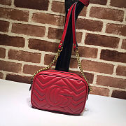 GUCCI MARMONT MATELASSÉ RED 2405 - 3