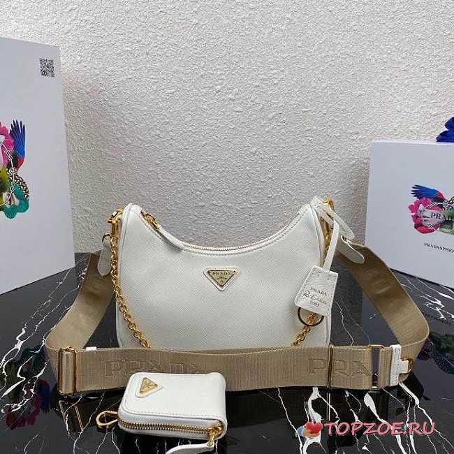 PRADA HOBO WHITE - 1