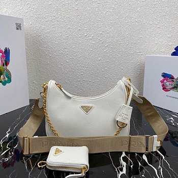 PRADA HOBO WHITE