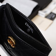 CHANEL CARD CASE BLACK - 2