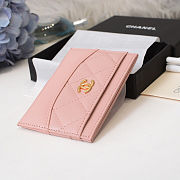 CHANEL CARD CASE PINK - 2