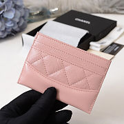 CHANEL CARD CASE PINK - 3