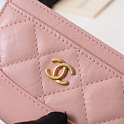 CHANEL CARD CASE PINK - 5