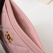 CHANEL CARD CASE PINK - 6