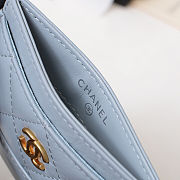 CHANEL CARD CASE BLUE - 4