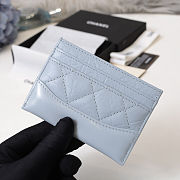 CHANEL CARD CASE BLUE - 5