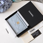 CHANEL CARD CASE BLUE - 6