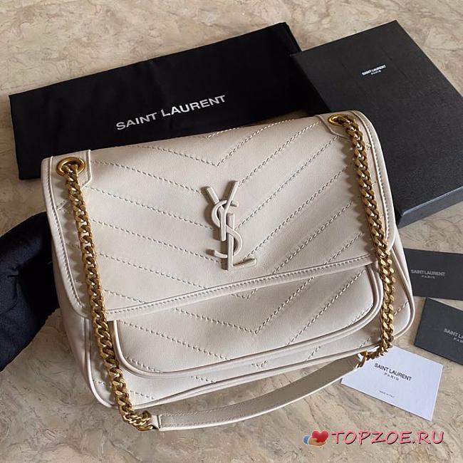YSL NLK LAMBSKIN 498894 WHITE 22CM-28CM - 1
