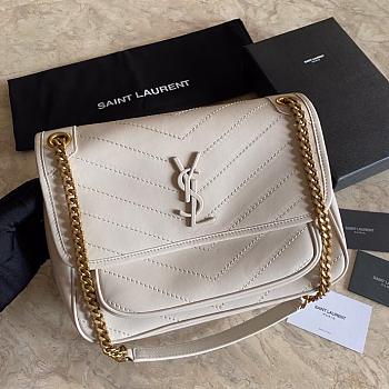 YSL NLK LAMBSKIN 498894 WHITE 22CM-28CM