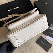 YSL NLK LAMBSKIN 498894 WHITE 22CM-28CM - 5