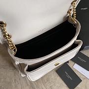 YSL NLK LAMBSKIN 498894 WHITE 22CM-28CM - 2