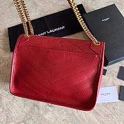 YSL NLK LAMBSKIN 498894 RED 22CM-28CM - 2