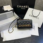 CHANEL SMALL FLAP BAG AS1490 BLACK - 1
