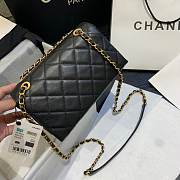 CHANEL SMALL FLAP BAG AS1490 BLACK - 4