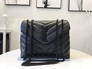YSL LOULOU SMALL IN QUILTED “Y” LEATHER 494699 SIZE 25 x 17 x 9 CM  - 1