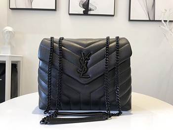 YSL LOULOU SMALL IN QUILTED “Y” LEATHER 494699 SIZE 25 x 17 x 9 CM 