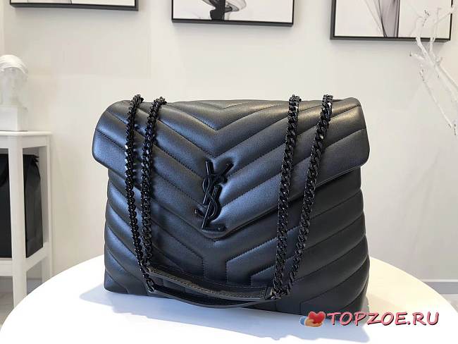LOULOU MEDIUM IN MATELASSÉ “Y” LEATHER SIZE 32 x 22 x 12 CM - 1