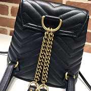 GUCCI BACKPACK BLACK WITH GOLD HARDWARE - 4