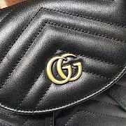 GUCCI BACKPACK BLACK WITH GOLD HARDWARE - 2