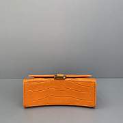 BALENCIAGA HOURGLASS SMALL TOP HANDLE BAG IN ORANGE - 6
