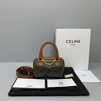 CELINE MINI BOSTON IN BROWN 60043