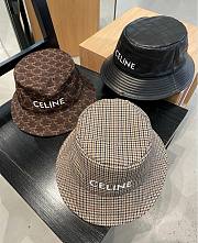 celine fisherman hat presbyopia brown / denim tie-dye - 6