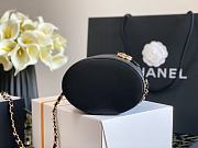 CHANEL 2020 PEARL COSMETIC BUCKET BAG BLACK  - 6