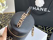 CHANEL 2020 PEARL COSMETIC BUCKET BAG BLACK  - 3