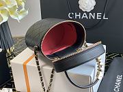 CHANEL 2020 PEARL COSMETIC BUCKET BAG BLACK  - 5