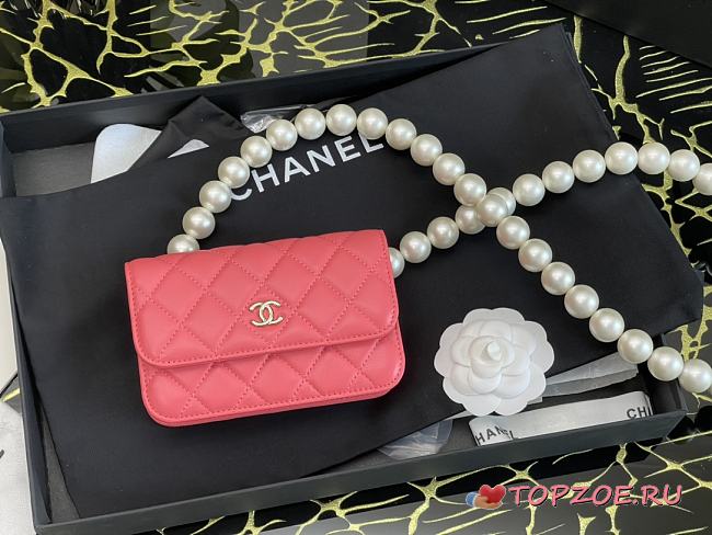 2020 AUTUMN AND WINTER NEW PEARL SHOULDER STRAP CHEST BAG - 1