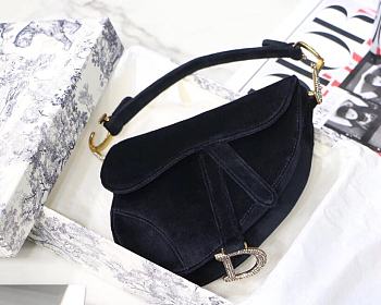 DIOR SADDLE VELVET SERIES BLACK