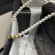 2021 EARLY SPRING NEW SERIES PEARL CHAIN BAG BLACK - 6