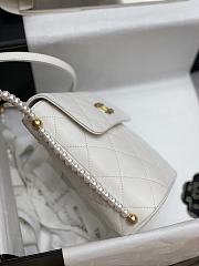 2021 EARLY SPRING NEW SERIES PEARL CHAIN BAG WHITE - 5