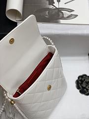 2021 EARLY SPRING NEW SERIES PEARL CHAIN BAG WHITE - 2