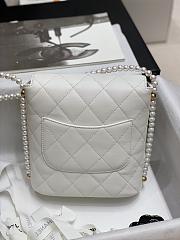 2021 EARLY SPRING NEW SERIES PEARL CHAIN BAG WHITE - 3
