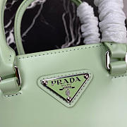 PRADA Aqua Small Brushed Leather Tote 1BA331 Size 17.5 x 15 x 5cm - 6