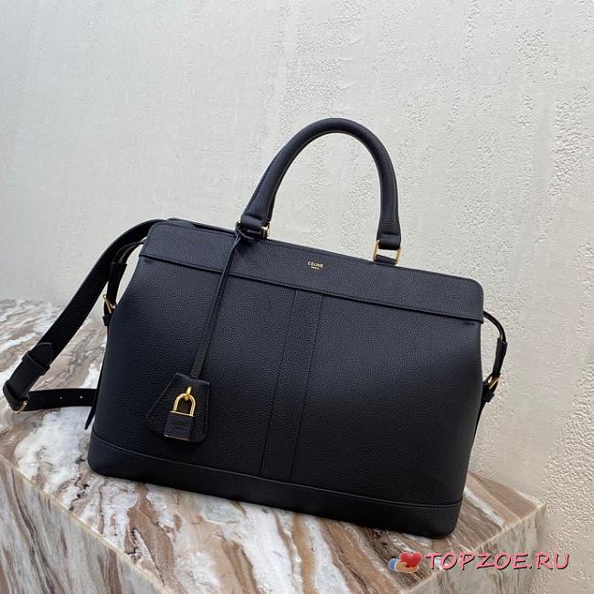 CELINE MEDIUM CABAS DE FRANCE BAG BLACK 192663_37 x 27 x 14 cm - 1