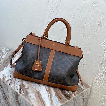 CELINE MEDIUM CABAS DE FRANCE BAG TAN 192662_37 x 27 x 14 cm