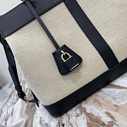 CELINE MEDIUM CABAS DE FRANCE BAG NATURAL/BLACK 192662_37 x 27 x 14 cm - 2