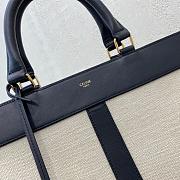 CELINE MEDIUM CABAS DE FRANCE BAG NATURAL/BLACK 192662_37 x 27 x 14 cm - 3