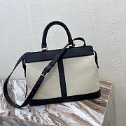 CELINE MEDIUM CABAS DE FRANCE BAG NATURAL/BLACK 192662_37 x 27 x 14 cm - 4