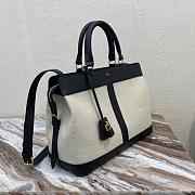 CELINE MEDIUM CABAS DE FRANCE BAG NATURAL/BLACK 192662_37 x 27 x 14 cm - 5