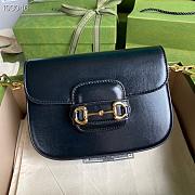 GUCCI HORSEBIT 1955 MINI BAG BLACK 658574 SIZE 20.5 X 14 X 5CM - 3
