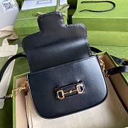 GUCCI HORSEBIT 1955 MINI BAG BLACK 658574 SIZE 20.5 X 14 X 5CM - 6